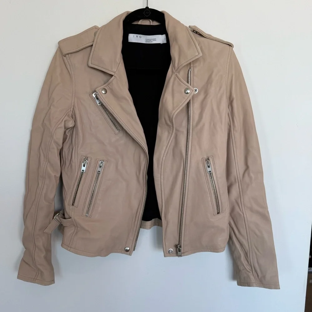 IRO Newhan Leather Moto Jacket - Picture 4 of 7